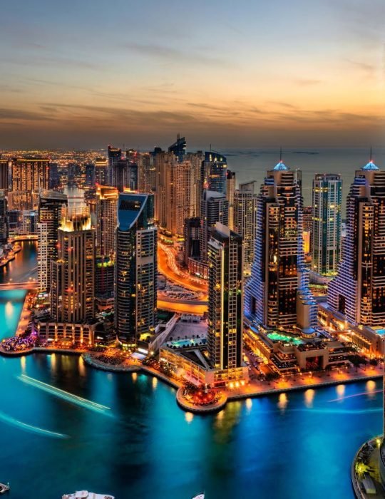 dubai marina bus rental service